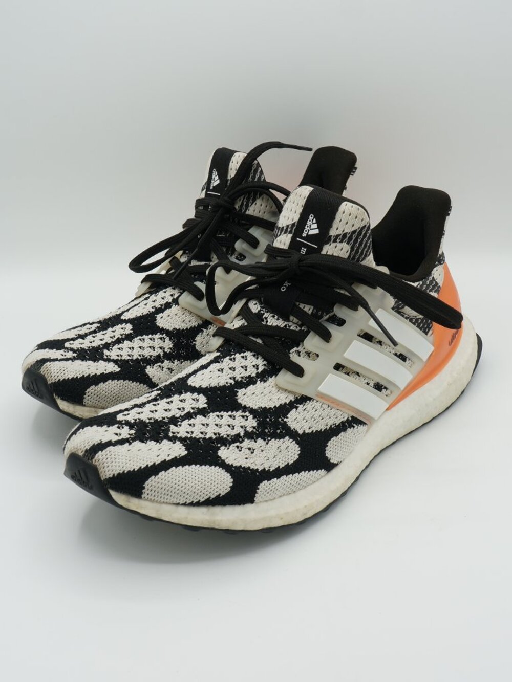 Adidas Ultraboost 1.0 Men's Size 7.5 Black White Orange Running Shoes HQ2565